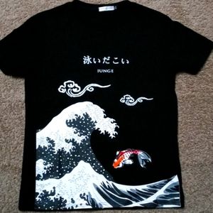 Japanese Ocean Inspired T Shirt